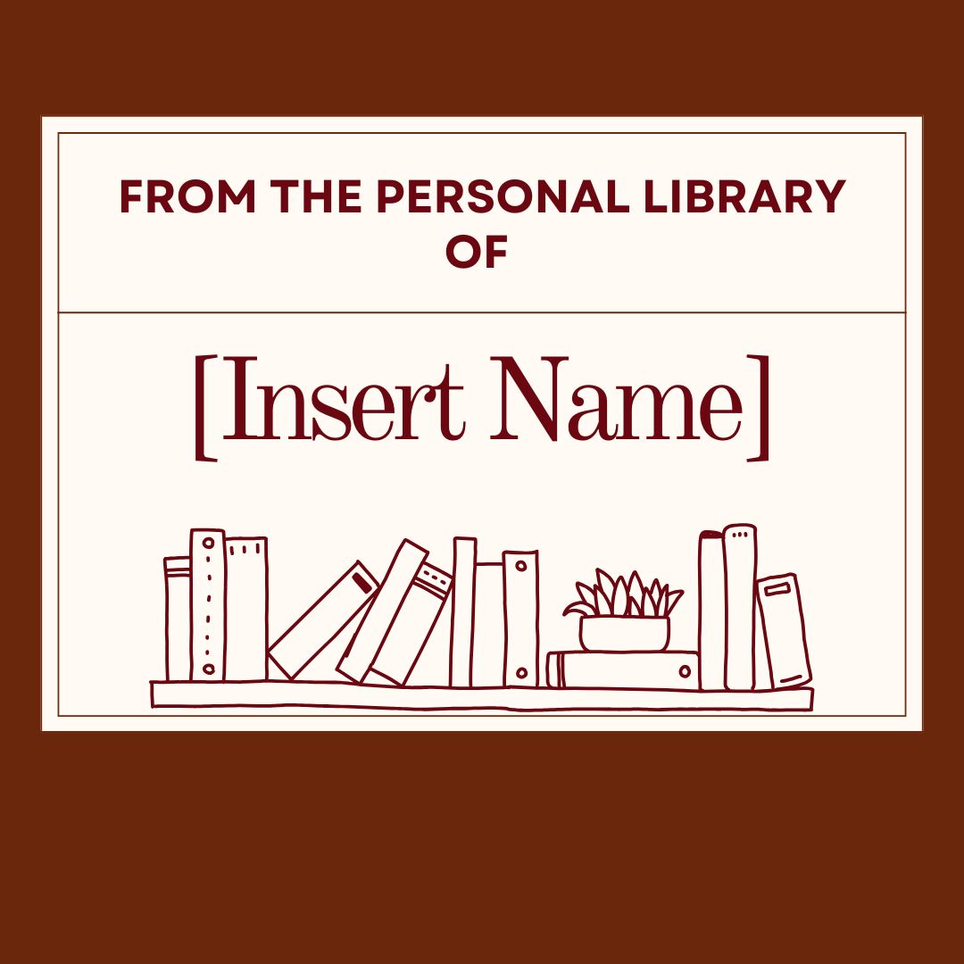 Personal Library Sticker Set (6 stickers)