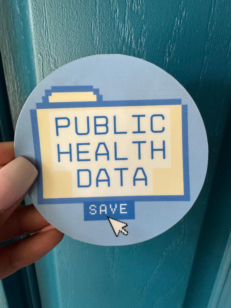 "Save Public Health" Sticker