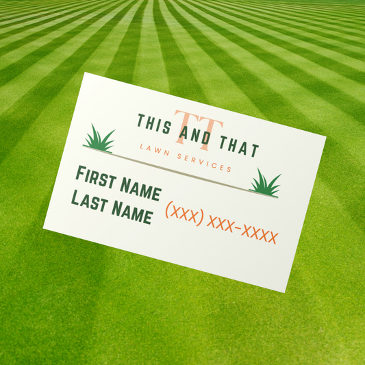 Business Cards With Kenn Creates Custom Logo- 100 ct